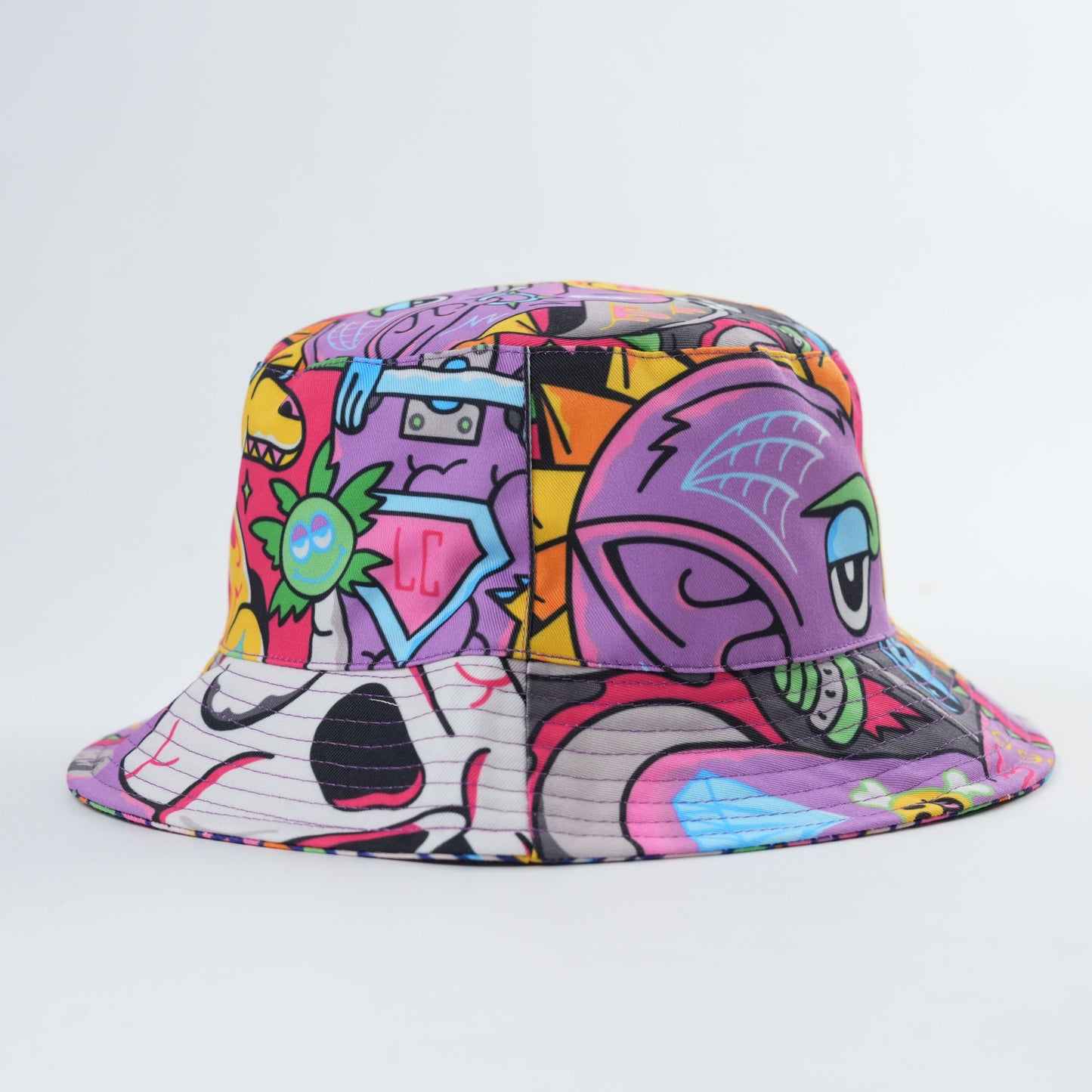 SMOKIN PURPLE PUNK BUCKET HAT