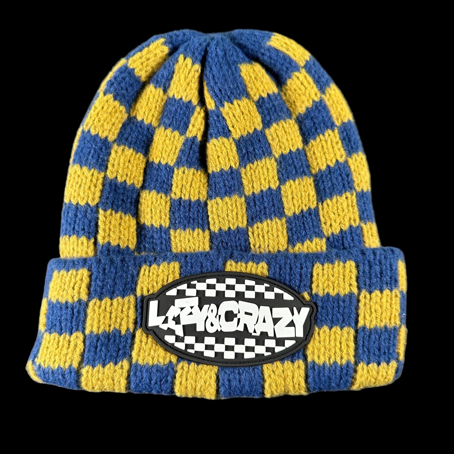 CHECKERED BEANIE (ready to ship)