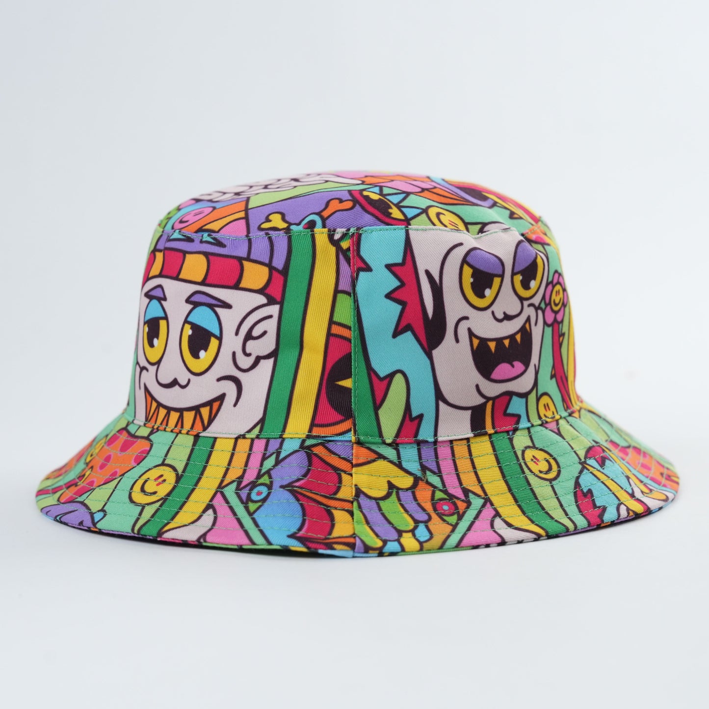 ALIEN SKELLY COFFEE BUCKET HAT