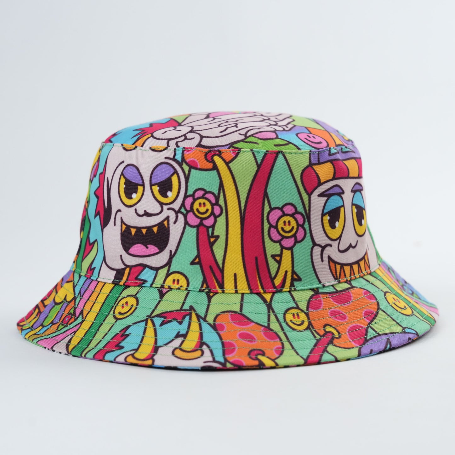 ALIEN SKELLY COFFEE BUCKET HAT