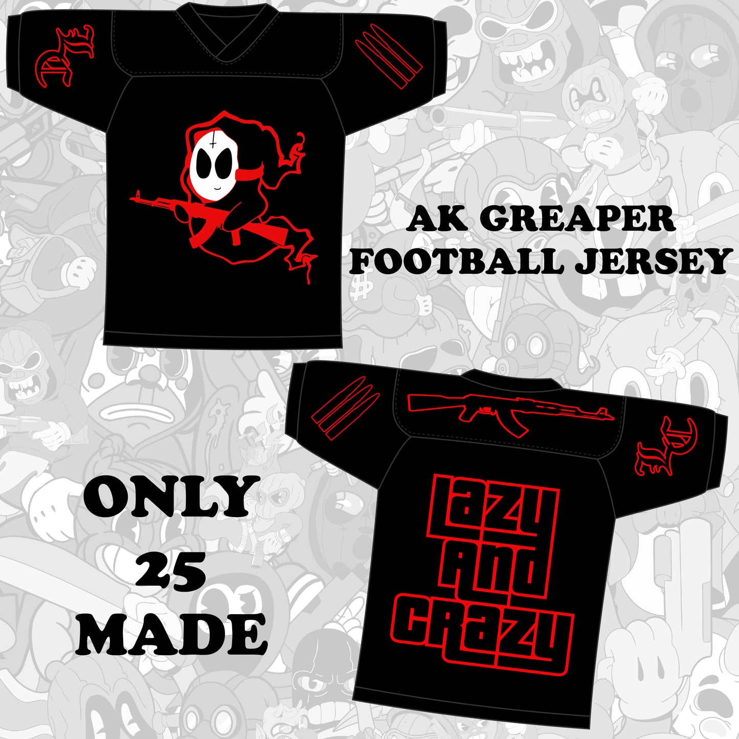 AK GREAPER FOOTBALL JERSEY! (pre order)
