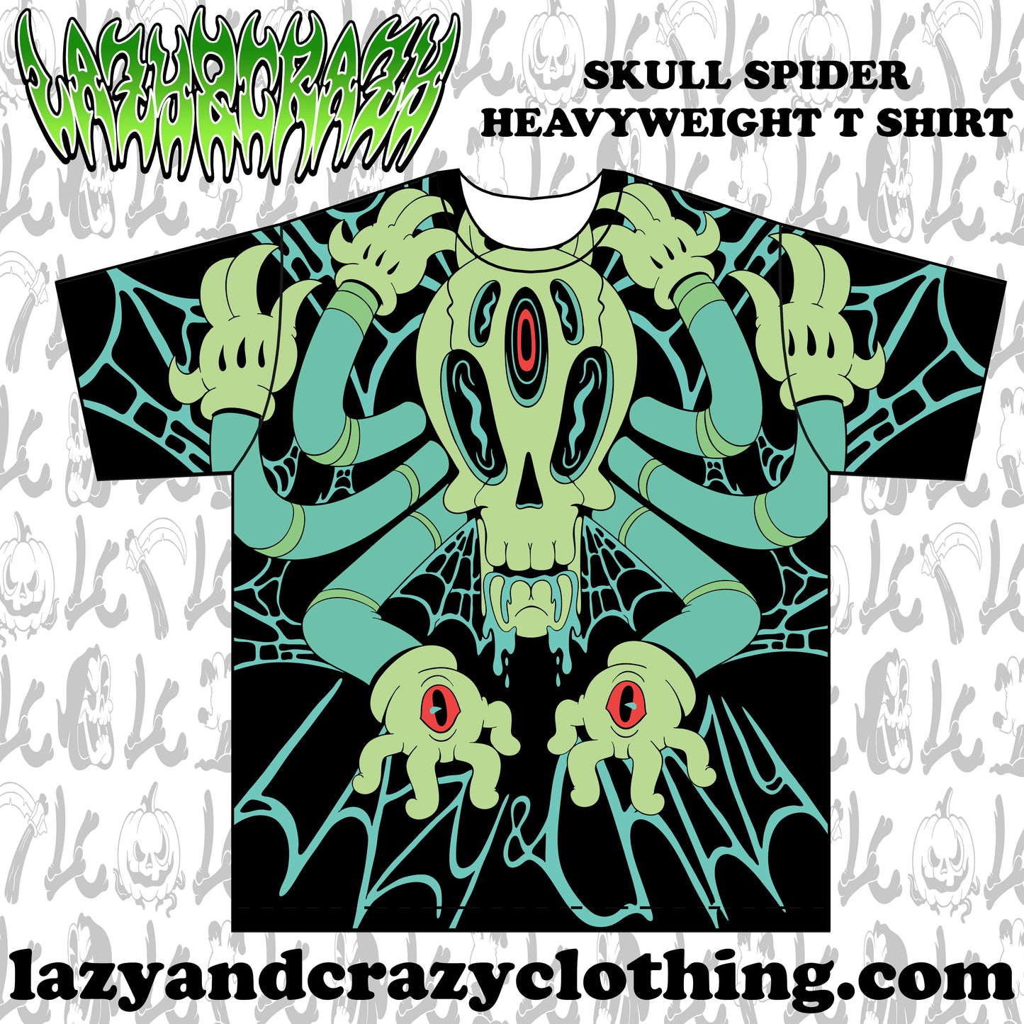 SKULL SPIDER HEAVYWEIGHT SHIRT (pre order)
