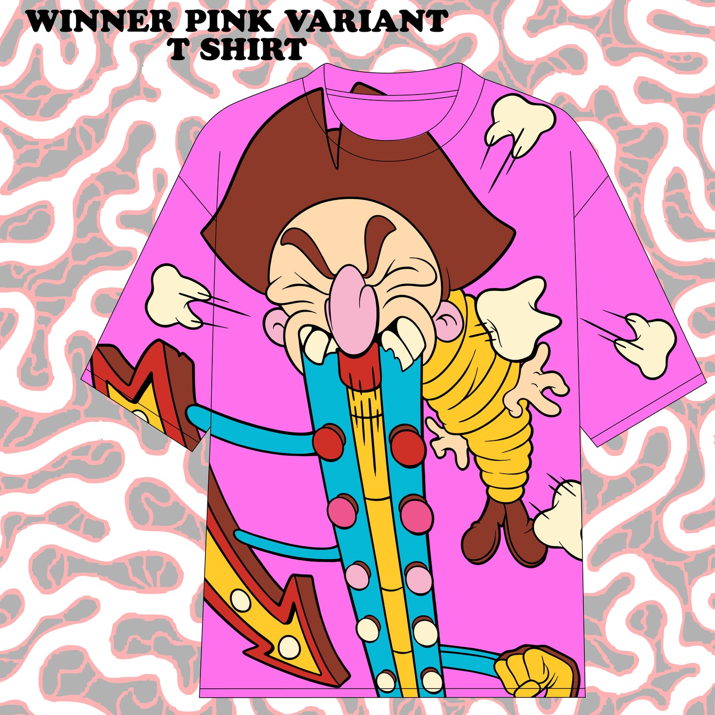 WINNER T SHIRT pink variant (pre order)