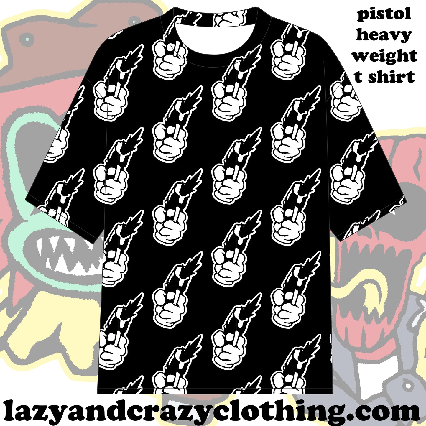 PISTOL HEAVYWEIGHT T SHIRT (pre order)