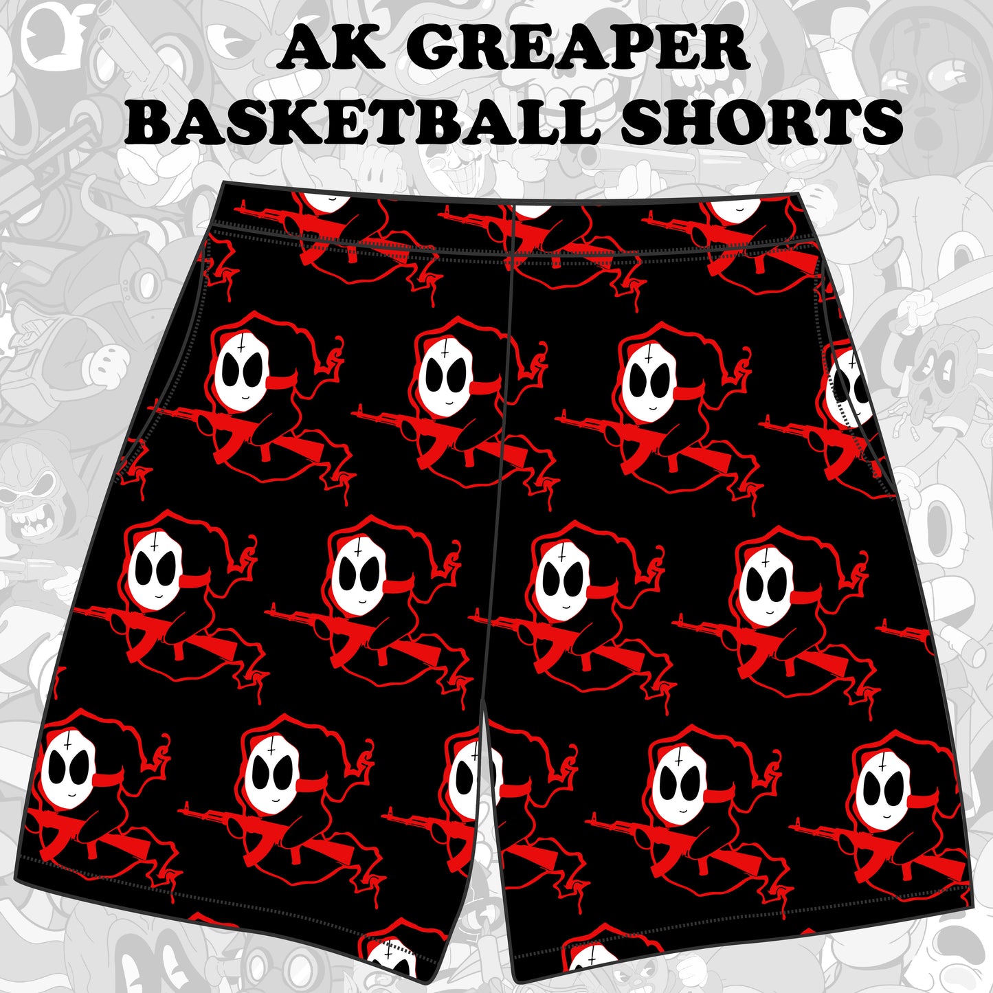 AK GREAPER BASKETBALL SHORTS (pre orders)