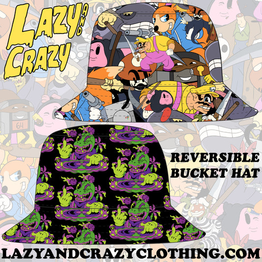 CRAZY GAMING DJ DINO BUCKET HAT (pre order)