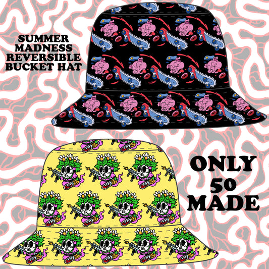 SUMMER MADNESS REVERSIBLE BUCKET HAT (pre order)