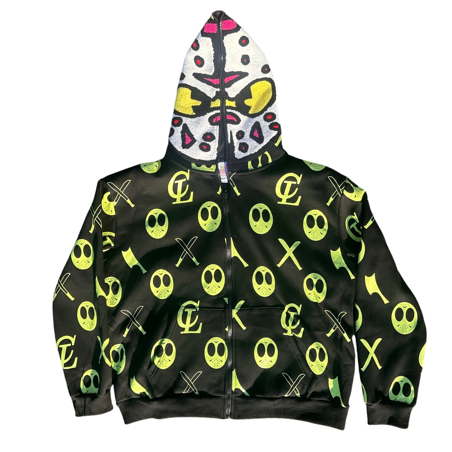 13th FULL ZIP GLOW IN THE DARK HOODIE (pre order)
