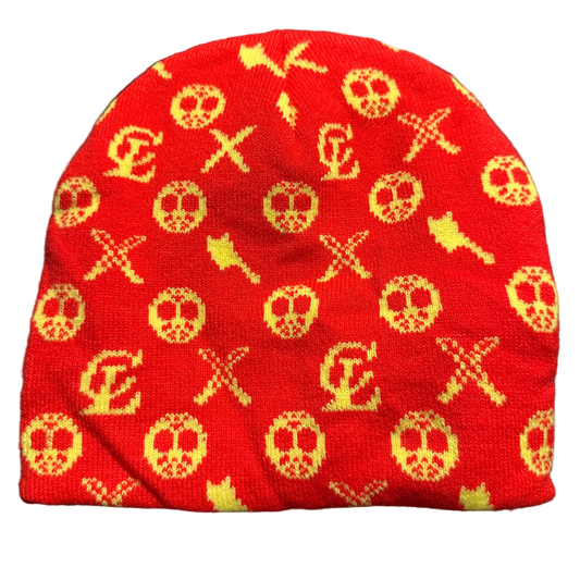13th BEANIE (red yellow)