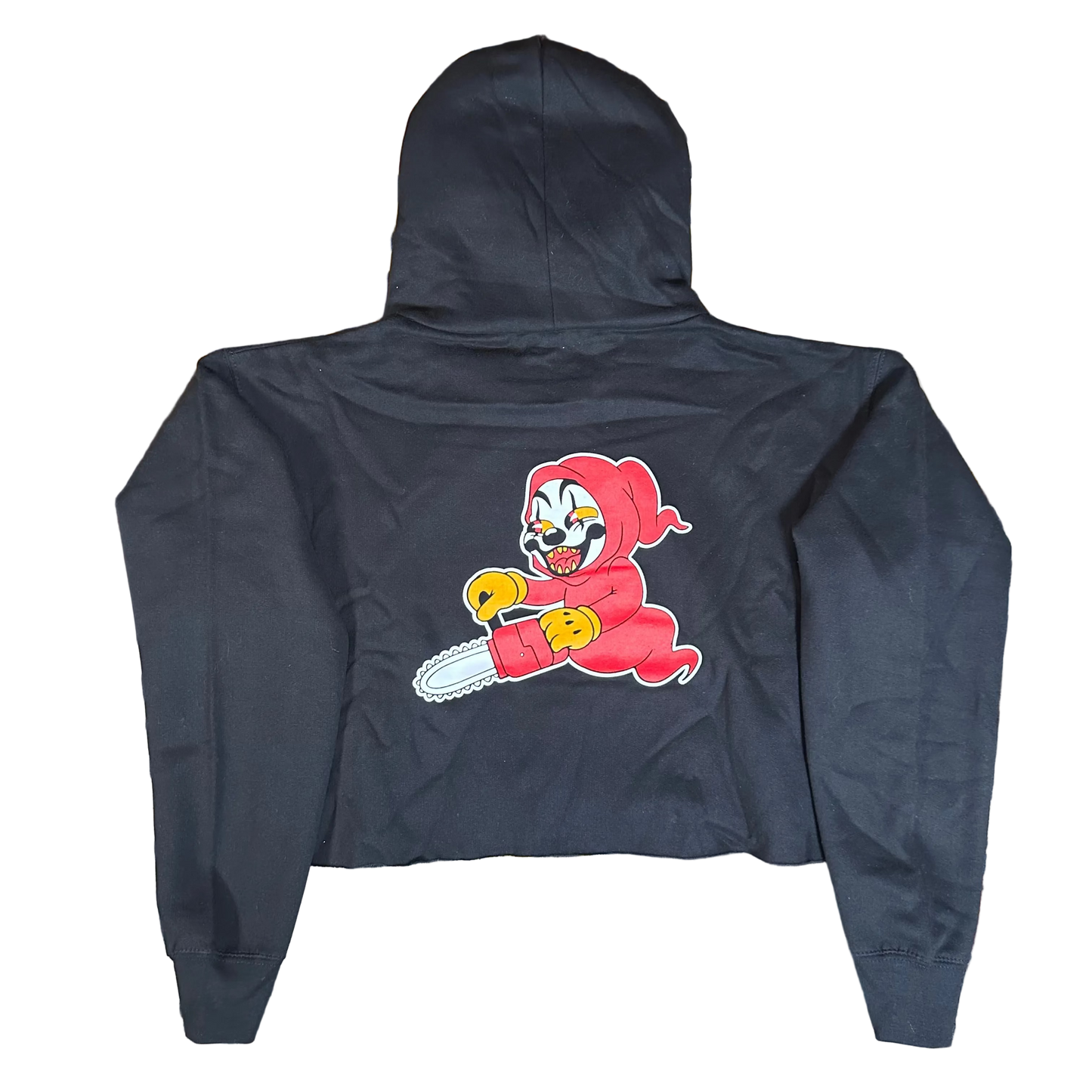 WOMENS CHAINSAW CROP HOODIE (ready to ship)
