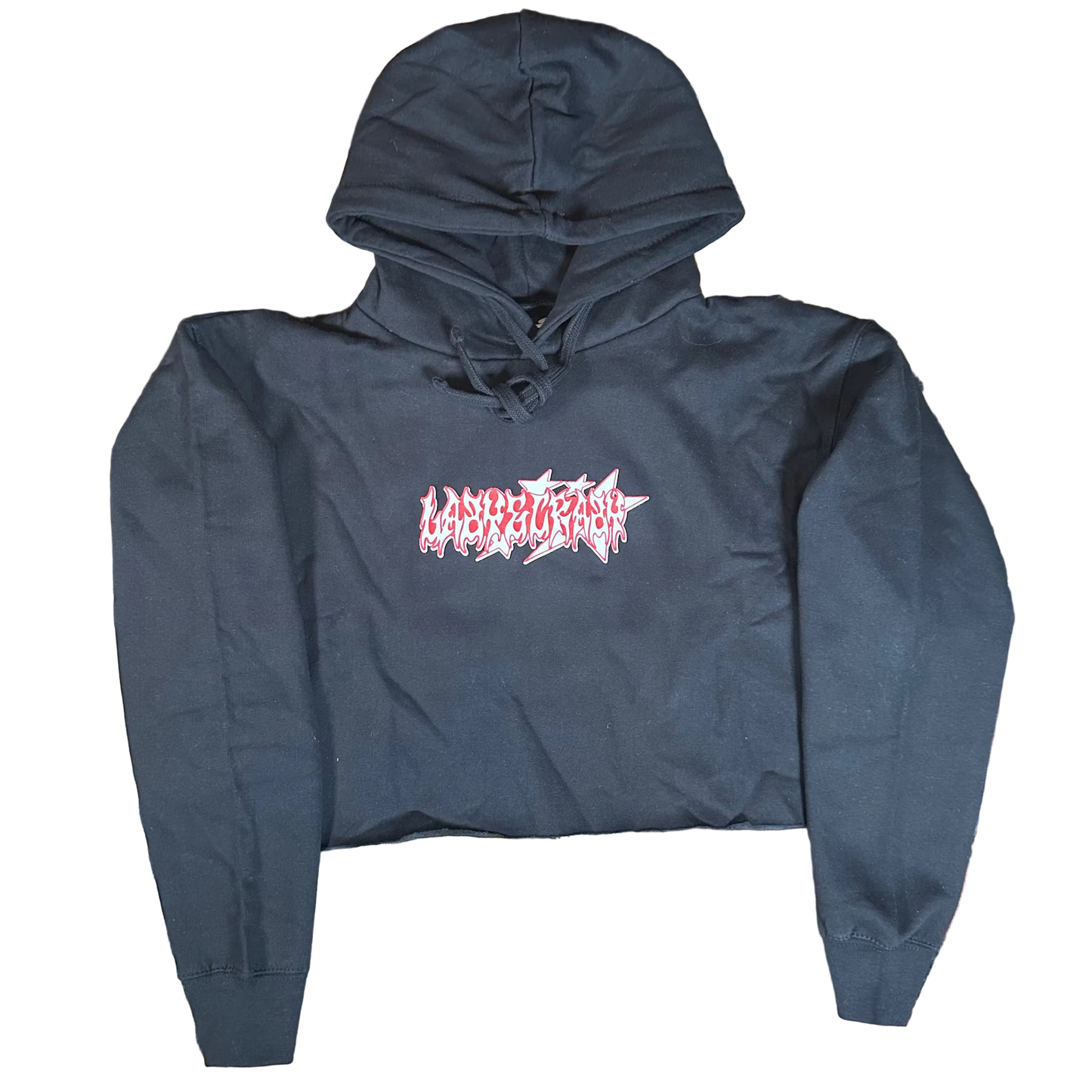 WOMENS CHAINSAW CROP HOODIE (ready to ship)