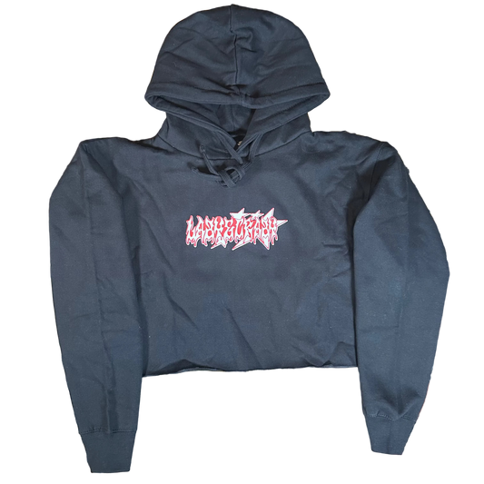 WOMENS CHAINSAW CROP HOODIE (ready to ship)