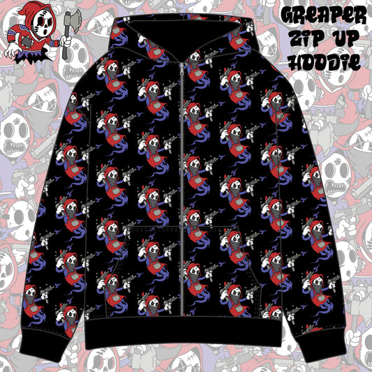 GREAPER ZIP UP HOODIE (pre order)