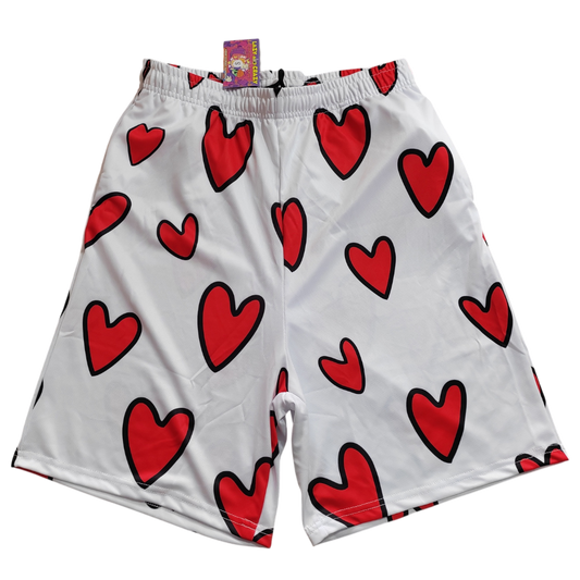 HEARTS BASKETBALL SHORTS
