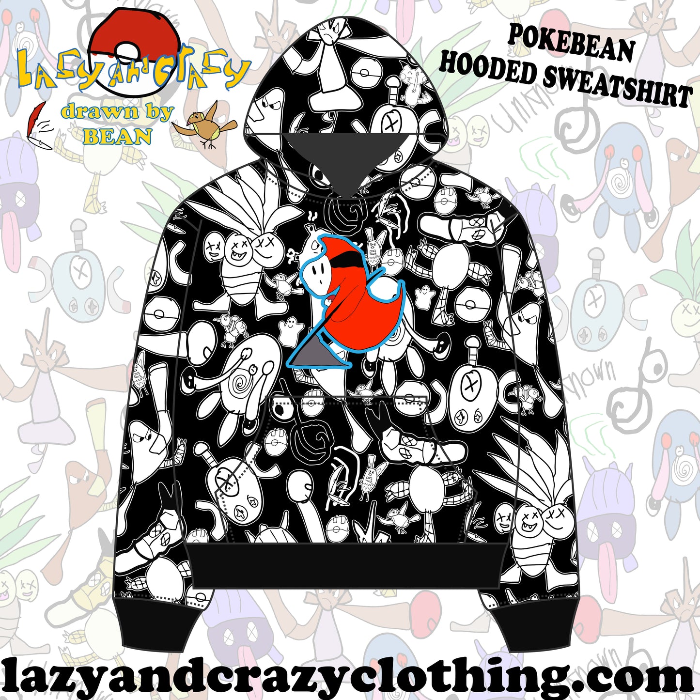 POKEBEAN HOODIE  (pre order)