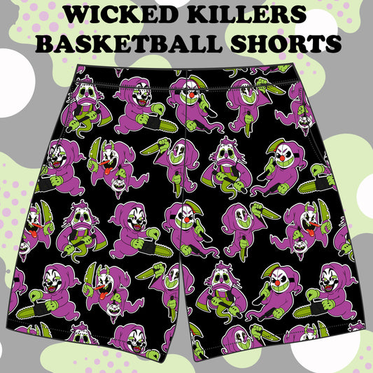 WICKED KILLERS BASKETBALL SHORTS (pre order)
