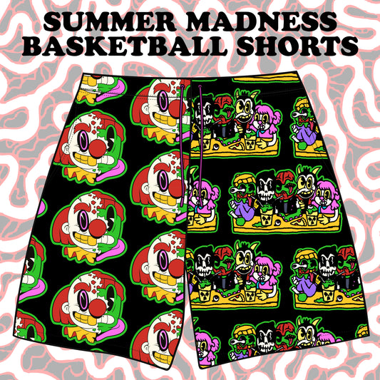 SUMMER MADNESS BASKETBALL SHORTS (pre order)