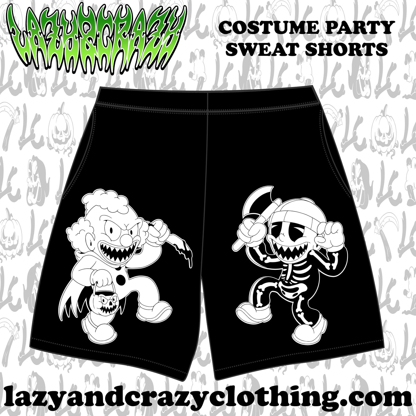 COSTUME PARTY SWEAT SHORTS (pre order)