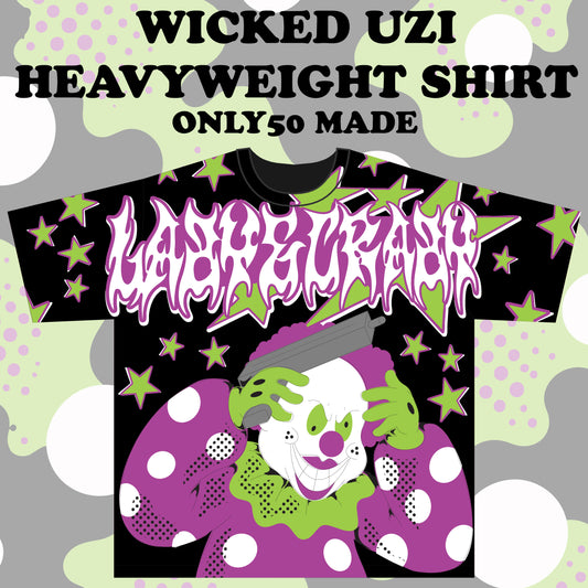 WICKED UZI HEAVYWEIGHT T SHIRT (pre order)