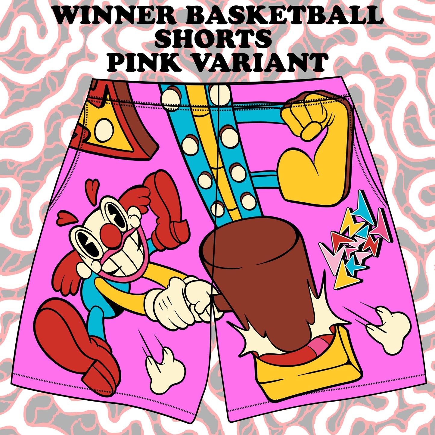 WINNER BASKETBALL SHORTS pink variant (pre order)