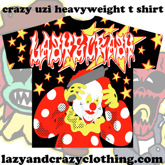 CRAZY UZI HEAVYWEIGHT T SHIRT (pre order)