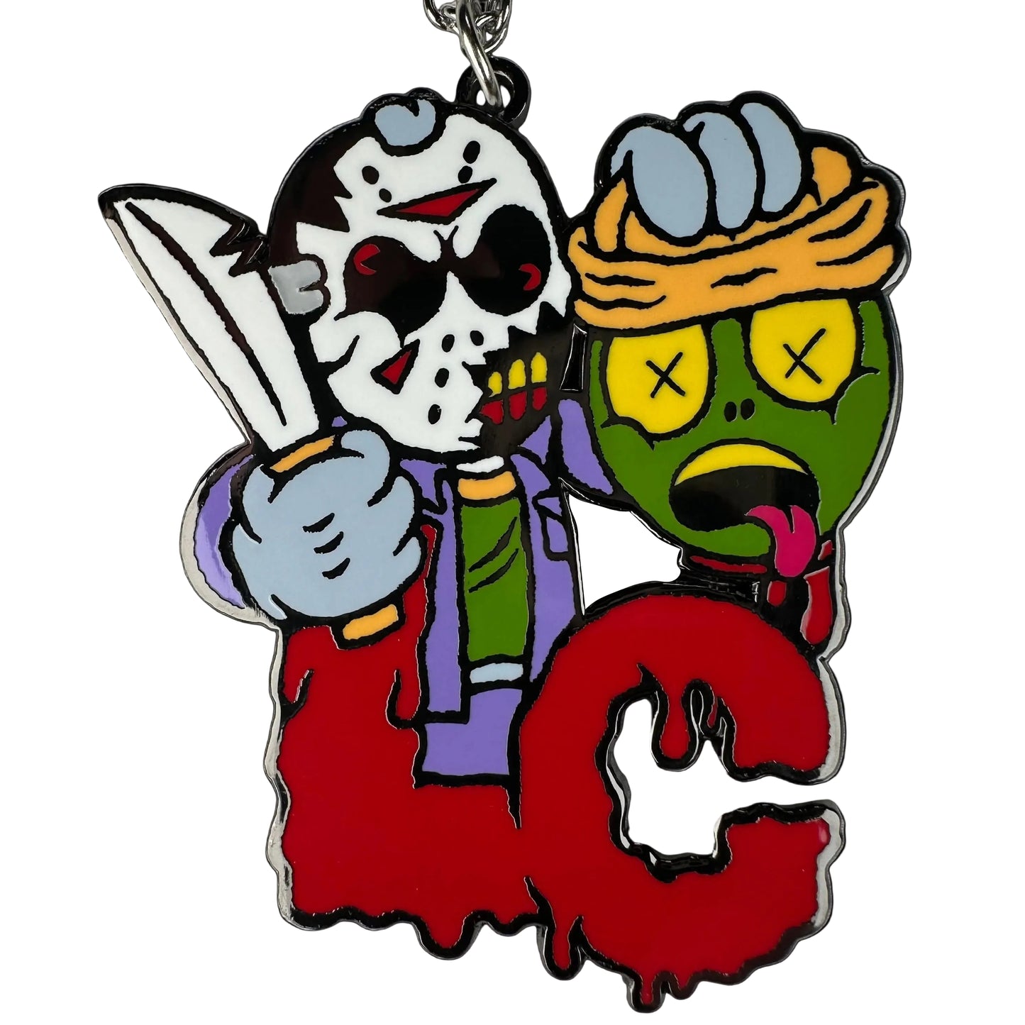 ALIEN HEAD 13TH PENDANT W/CHAIN (in stock)