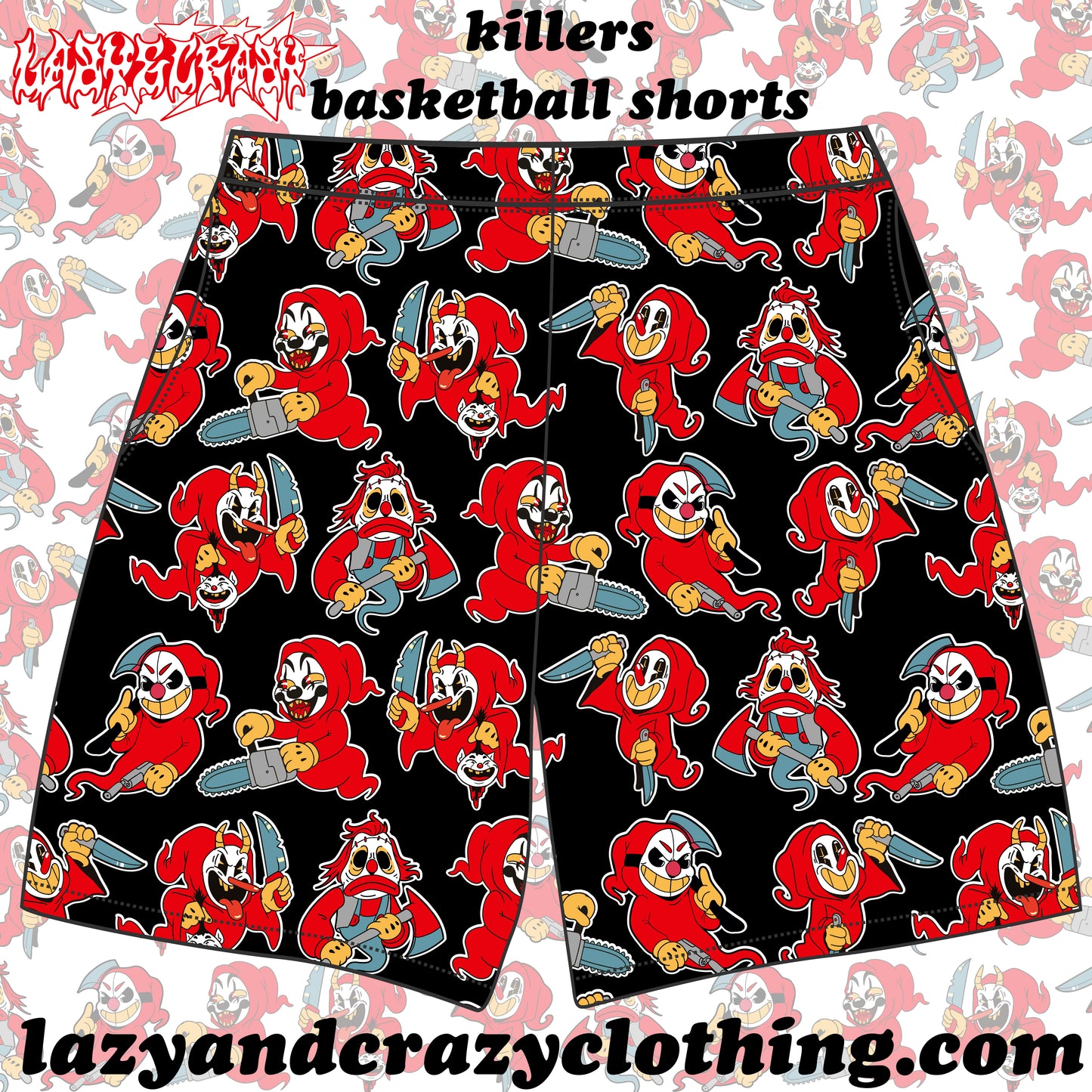 KILLERS BASKETBALL SHORTS (pre order)