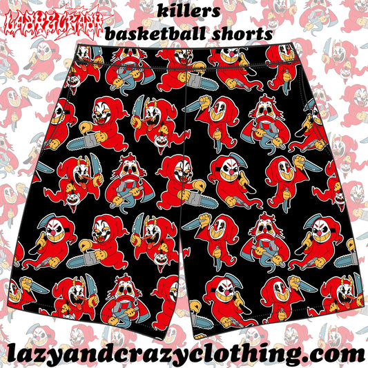 KILLERS BASKETBALL SHORTS (pre order)