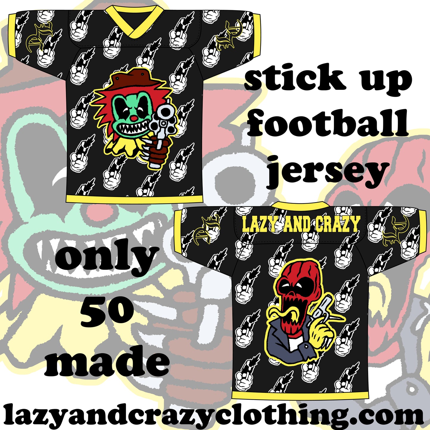 STICK UP FOOTBALL JERSEY (pre order)